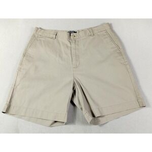 Men's Beige Casual Shorts - Classic Cotton Blend